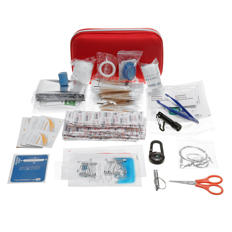 430 Pieces Outdoor Camping Mountaineering First Aid Kit Home Medical Kit Emergency Kit