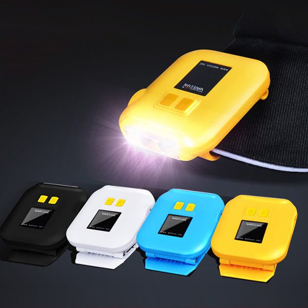 Warsun LED Clip Lamp ABS Rechargeable Sensor Headlight Night Fishing Lamp Emergency Headlamp