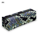 3D Digital Snakeskin Print Pencil Case Zipper Cosmetic Bag Pen Box Stationery