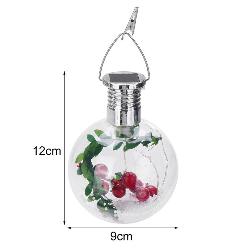 Outdoor LED Solar Light Bulb Ball Fairy Lamp for Christmas Tree Wedding Party Home Decor