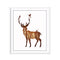 Miico Hand Painted Oil Paintings Simple Style-B Side Face Deer Wall Art For Home Decoration Painting