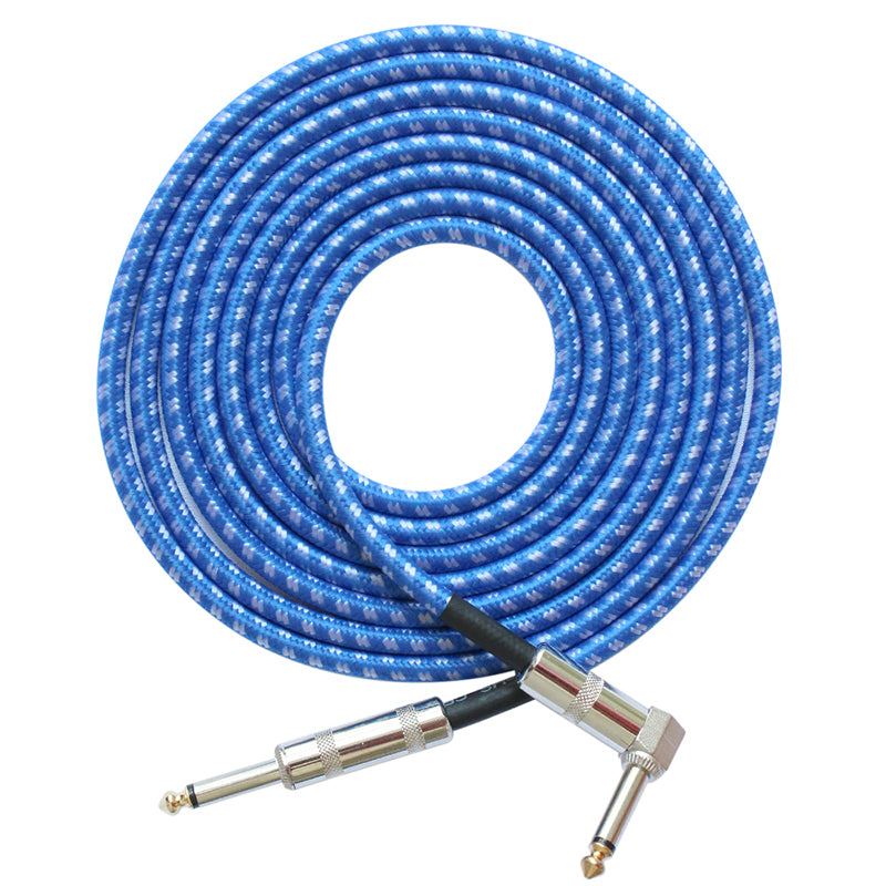 FLGW-24 3m Guitar Cable 6.5mm Jack Audio Cable for Guitar Mixer Amplifier Bass