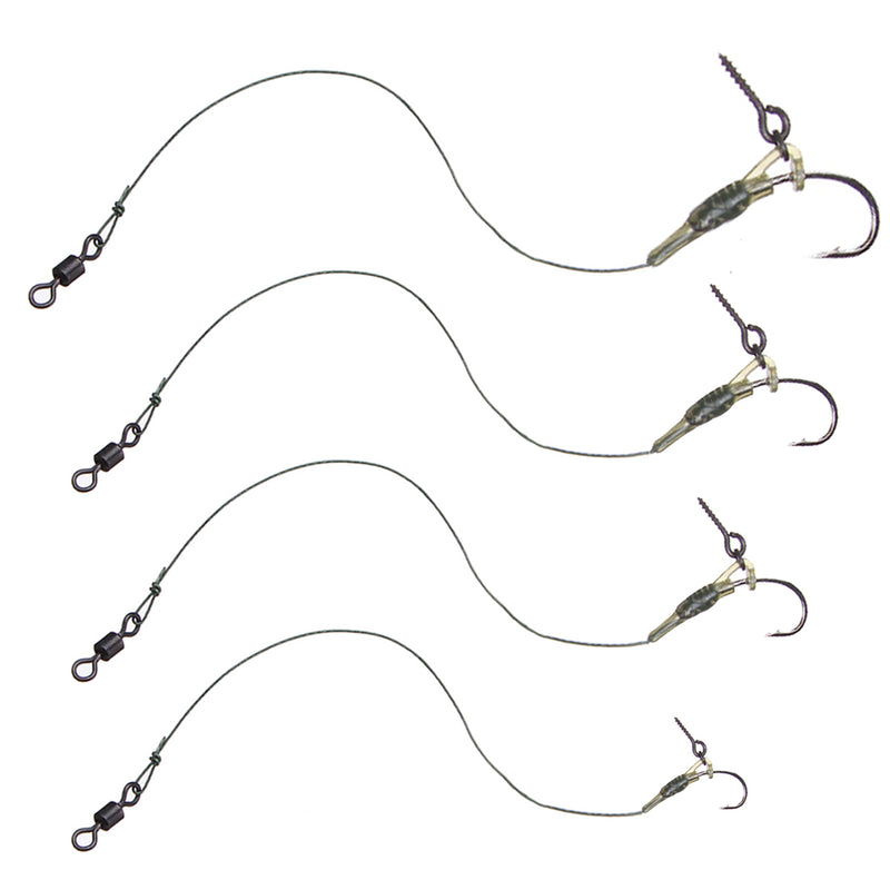 ZANLURE CR-G001 2PCS High Carbon Steel Fishing Hook All Freshwater Lead Clips Barbed Carp Fishing