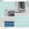 USB Mini Air Conditioner Desktop Cooling Fan Portable Air Conditioner Air Cooler LED Light Quiet Air Conditioner Fan