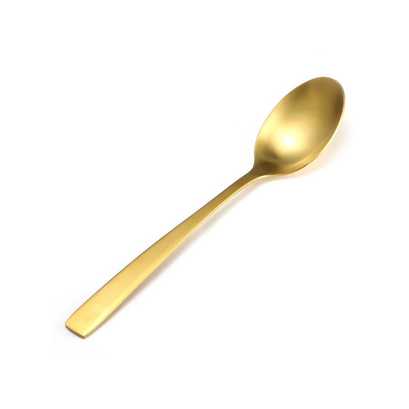 KCASA KC-FL80 Stainless Steel Yellow Gold Flatware Dinnerware Cutlery Fork Knife Spoon Tableware Set