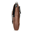 Men High Capacity Portable Genuine Leather Waist Bag For Mobile Phone Under 6 Inches