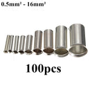 Excellway BC01 100 Pcs Naked Insulated Tube Terminal Block Cord End Terminal