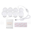DC5V USB Hollywood Style LED Mirror Makeup Party Light with 8 Dimmable White Bulb for Dressing Room