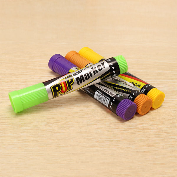 1pcs Genvana 6mm POP Marker Pen Oblique Square Point Repeated Filling