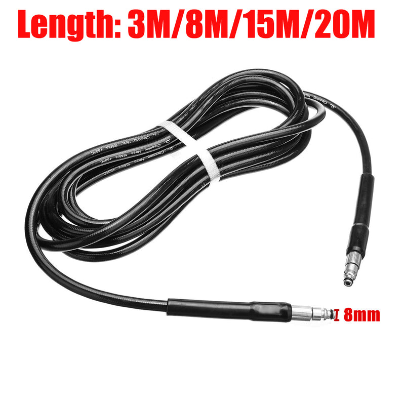 3/8/15/20M High Pressure Washer Water Hose for Black Decker PW1300 PW1400 PW1500