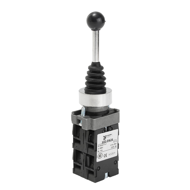 600V Spring Return Joystick Self-Reset Switch 4 Position 4NO XD2PA24CR Black