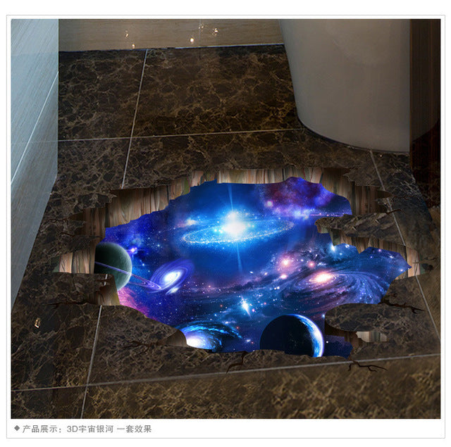 3d Stereo Wall Sticker Starry Space Space Decoration Painting Wall Decoration Sticker