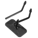 Motorcycle Classic Retro Square Rear View Mirrors For Harley Thruxton Bonneville