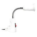 20CM E27 Lamp Holder Rotatable Extension Bulb Adapter Converter Light Socket With EU Plug Switch AC100-230V