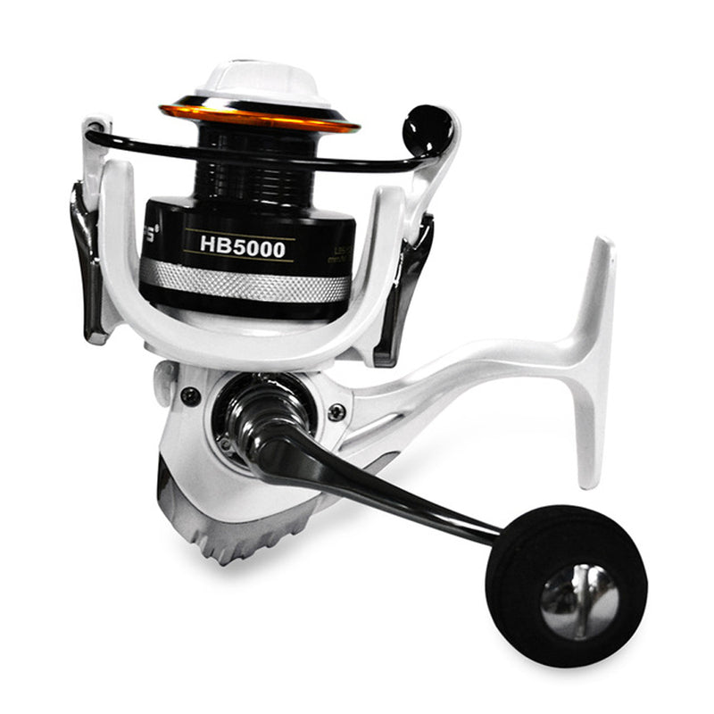 Fishdrops HB4000-7000 5.5:1/4.7:1 12+1BB Lightweight Fishing Reel Double Screw Rocker Spinning Reel