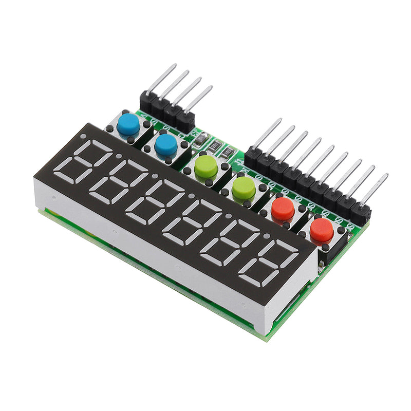 TM1637 6-Bits Tube LED Display Key Scan Module DC 3.3V To 5V Digital IIC Interface Six In One 0.36 Inches