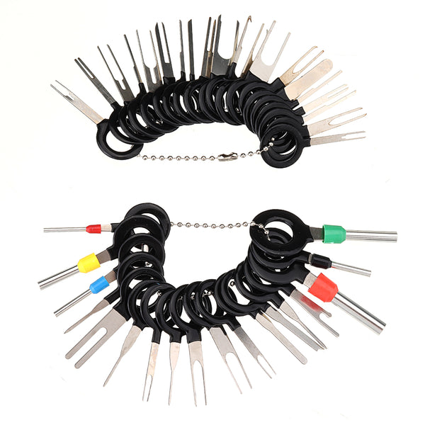 38Pcs/Set Car Terminal Removal Tool Electrical Wiring Crimp Connector Pin Extractor Kit Automobiles Terminal Repair Tools