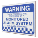 8pcs Alarm System Monitored Warning Security Stickers Waterproof Security Sign