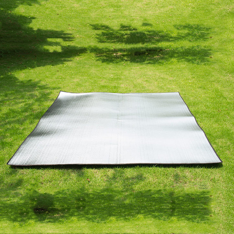 2x1.5m/2x2.5m Outdoor Camping Picnic Mat Moisture-proof Folding Aluminum Film Tent Pad