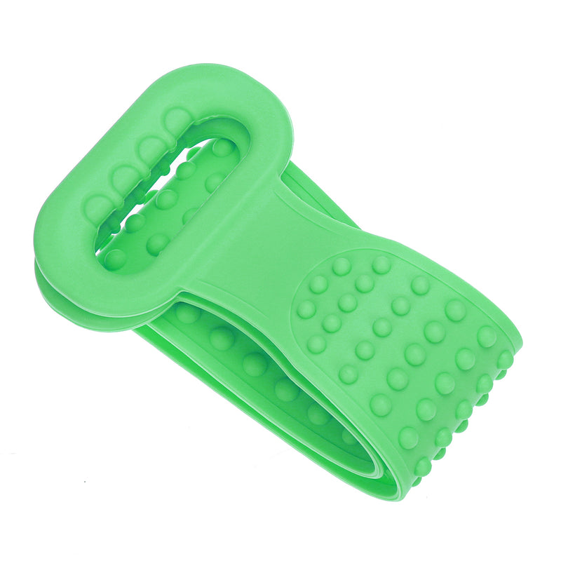 Silicone Back Scrubber Exfoliating Loofah Bath Shower Towel Spa Skin Body Brush Strap