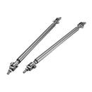 2x 5.9"-8.9" Universal Adjustable Front Bumper Protector Lip Splitter Rod Tie Bar