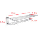 Wall Mounted Towel Holder Rack Hook Hanger Bar Shelf Rail Storage Bathroom Hotel