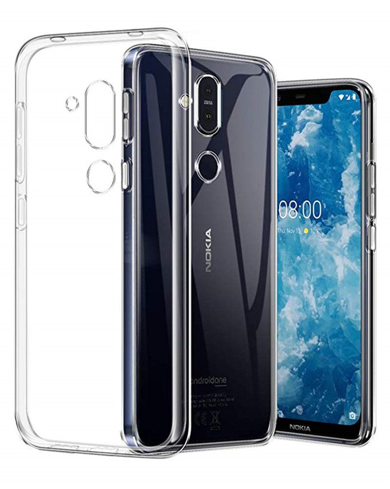 BAKEEY Transparent Ultra-thin Shockproof Soft TPU Protective Case for NOKIA X7 / NOKIA 8.1