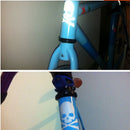 BIKIGHT Bicycle Reflective Decals Sticker Cycling Bike Fixed Gear Skeleton Stickers Safety Bicycle