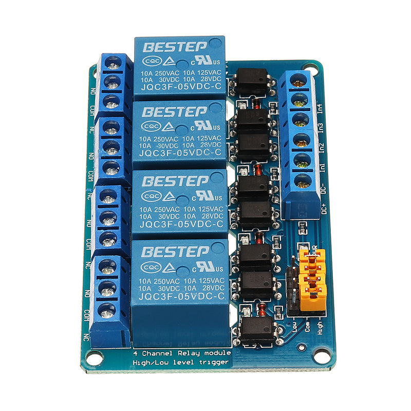 BESTEP 4 Channel 5V Relay Module High And Low Level Trigger For