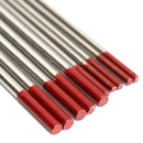 10Pcs WT20 1.0x150mm 1.6x175mm TIG Welding Tungsten Electrodes Red Tip Rods Set