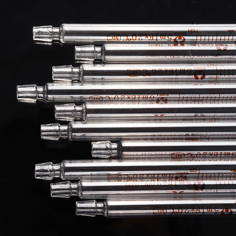 10Pcs/Lot 1/2/5/10ml Plastic Head Graduated Glass Dropper Pipette With Scale