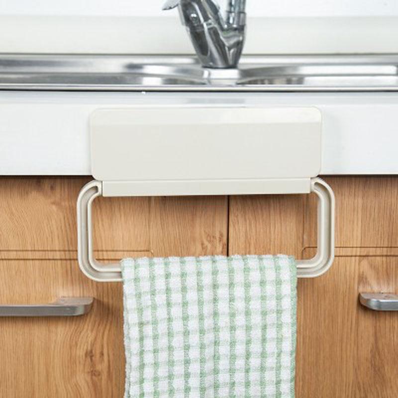 1Pc Multi-Functional Hanger Kitchen Paste Towel Hanging Holder Bathroom Accessories