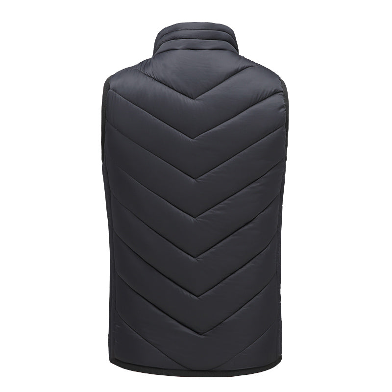 Children USB Heated Warm Back Cervical Spine Hooded Winter Jacket Motorcycle Skiing Riding Coat