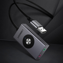 UGREEN CM190 USB7.1 Channel External Sound Card Stereo Micphone Earphone Headset Adapter