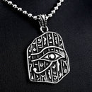 Retro Stainless Steel Maya Characters Titanium Steel Ball Pendant Chain Selection for Men