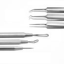 Minleaf ML-BR02 Dual Head Blackhead Remover Kit 6 Pieces Blackhead Extractor Acne Removal Tool Set for Treating Comedones Whitehead Facial Acne Blackhead Acne Remover