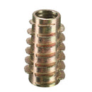5Pcs M8x25mm Hex Drive Screw In Threaded Insert For Wood Type E