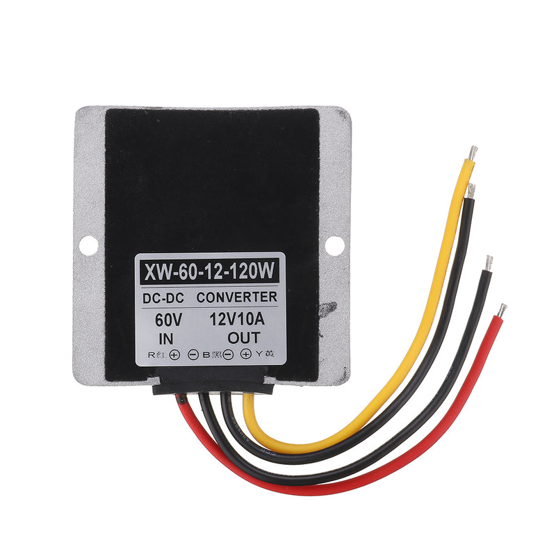 XINWEI DC-DC 60V to 12V 10A 120W Power Converter Step Down Buck Module IP67 Waterproof Power Supply