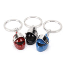 Motorcycle Helmet Shape Key Chain Ring Cute Bags Pendant Charm