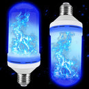 AC85-265V 4 Modes E27 Blue LED Flicker Flame Light Bulb Simulated Burning Fire Effect Festival Lamp