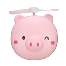 USB Rechargeable Mini Portable Fan with Makeup Mirror Led Light Pocket Handheld Fan