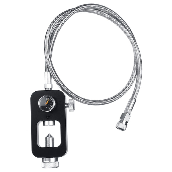 36 Inch HPA Tank Fill Station Pressure Adapter Scuba Hose Whip 90cm Stainless