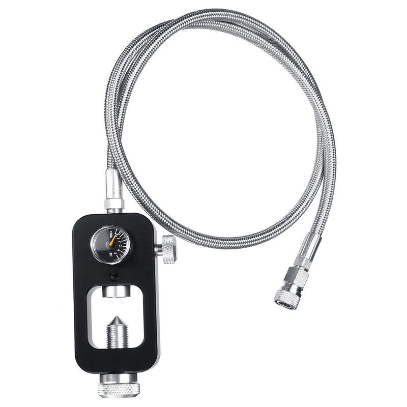 36 Inch HPA Tank Fill Station Pressure Adapter Scuba Hose Whip 90cm Stainless