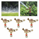 5pcs 3/4" Irrigation Water Impact Lawn Sprinkler 360 Rotate Grass Sprayer Garden Lawn