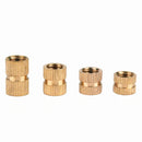 Suleve M2BN1 150Pcs M2 Thread Knurled Nut Brass Threaded Insert Embedment Nuts Assortment Kit