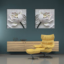 Miico Hand Painted Combination Decorative Paintings Embossed lotus Wall Art For Home Decoration
