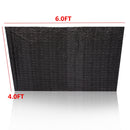 4FTX6FT Black Rectangular Sequin Tablecloth Wedding Party Banquet Decoration Backdrop Background