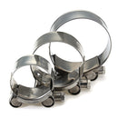Universal 36mm 48mm  60mm Genuine Stainless Steel Band Exhaust Clamp Kit Fit Motorcycle Muffler Sile
