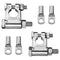 Audew 8 pcs Battery Terminal Block Top Post Kit for Car Marine Boat Rv Vehicles