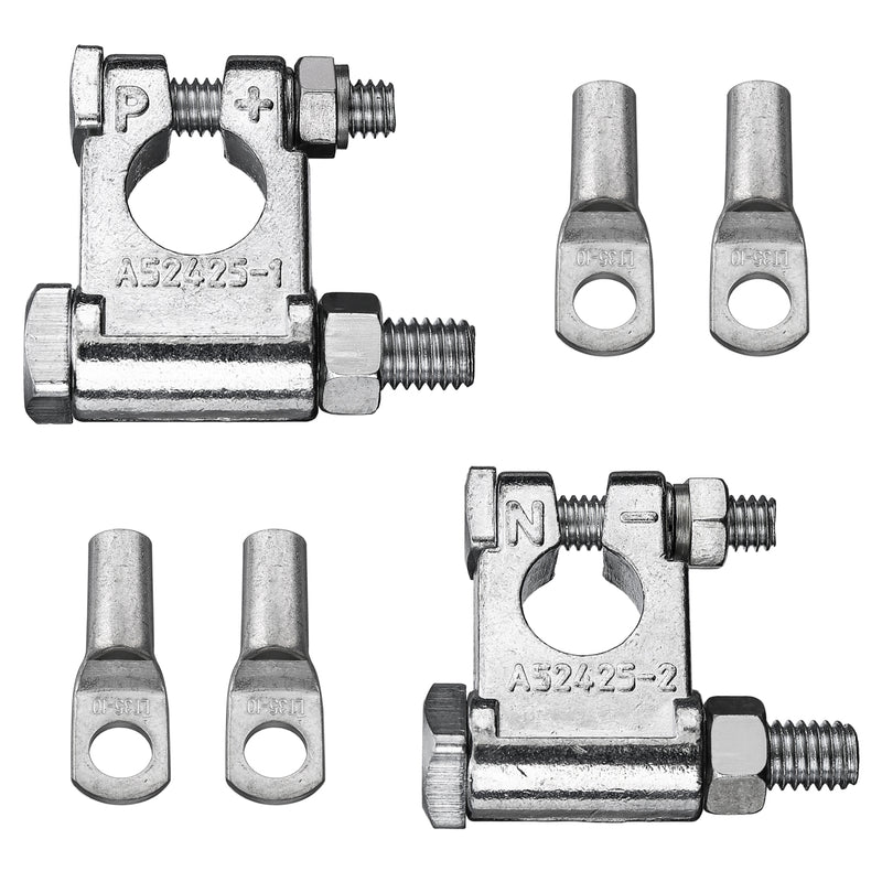 Audew 8 pcs Battery Terminal Block Top Post Kit for Car Marine Boat Rv Vehicles